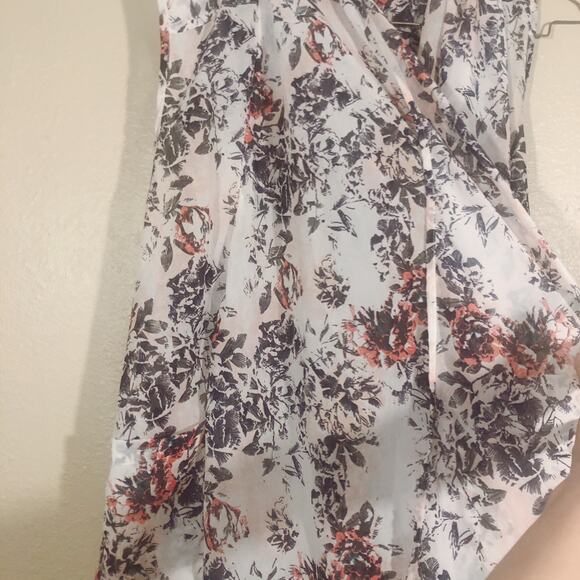 Nordstrom Wild Pearl White Tone Lightweight Floral Print Kimono Cardigan XS - Picture 4 of 10